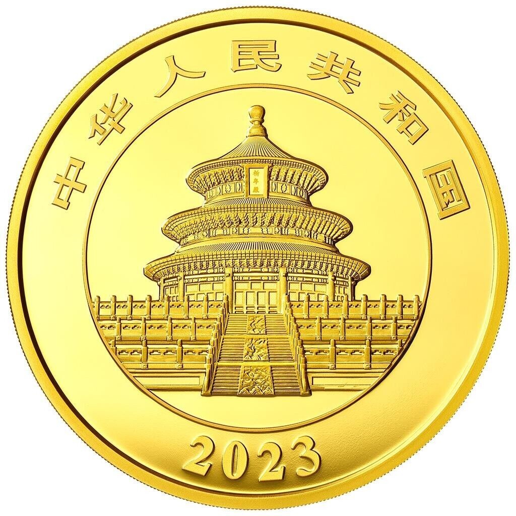 50g China Panda Gold 2023