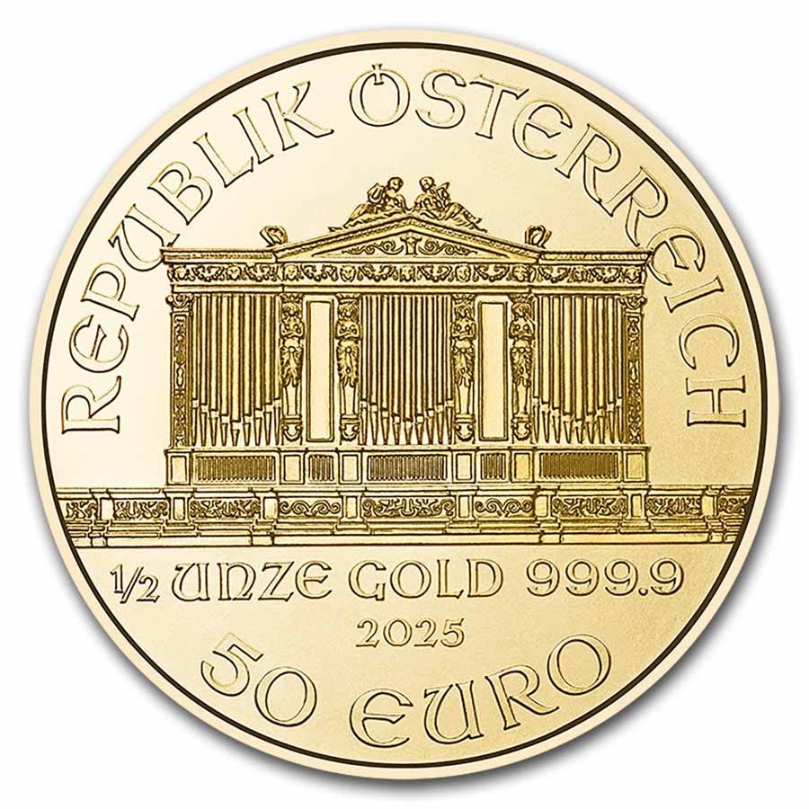 1/2 Unze Gold Wiener Philharmoniker 2025