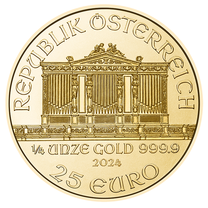 1/4 Unze Gold Wiener Philharmoniker 2024