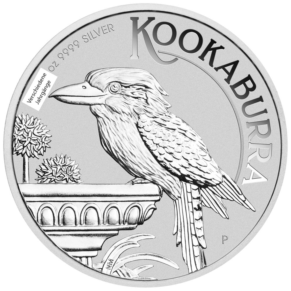 1 Unze Kookaburra Silber, verschiedene Prägejahre