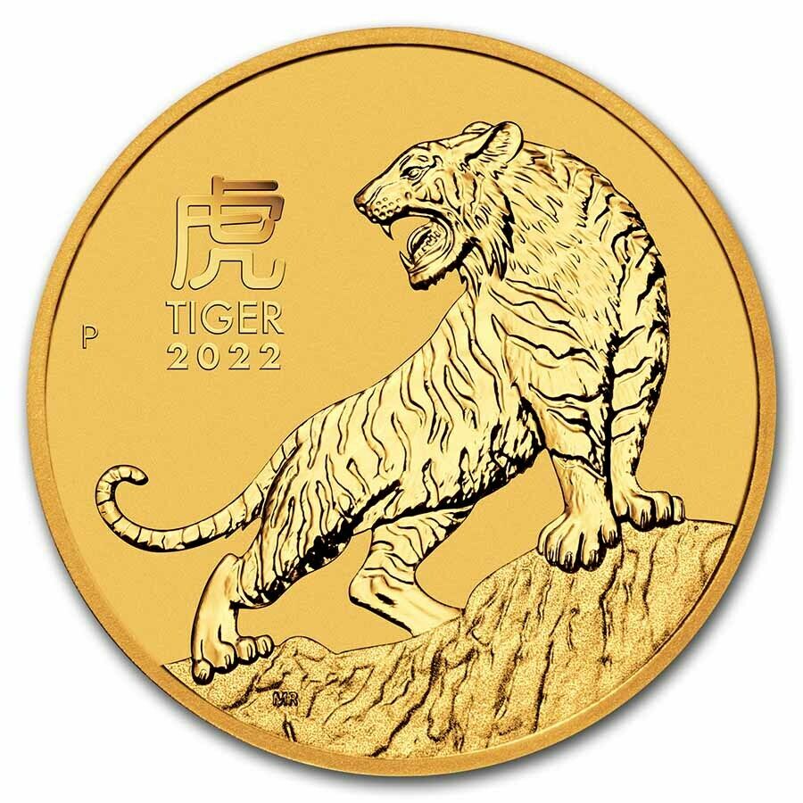 1 Unze Gold Lunar III Tiger 2022