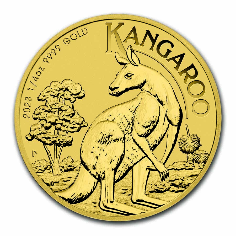 1/4 Unze Australian Kangaroo Goldmünze 2023