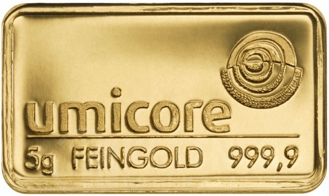 5g Goldbarren Umicore