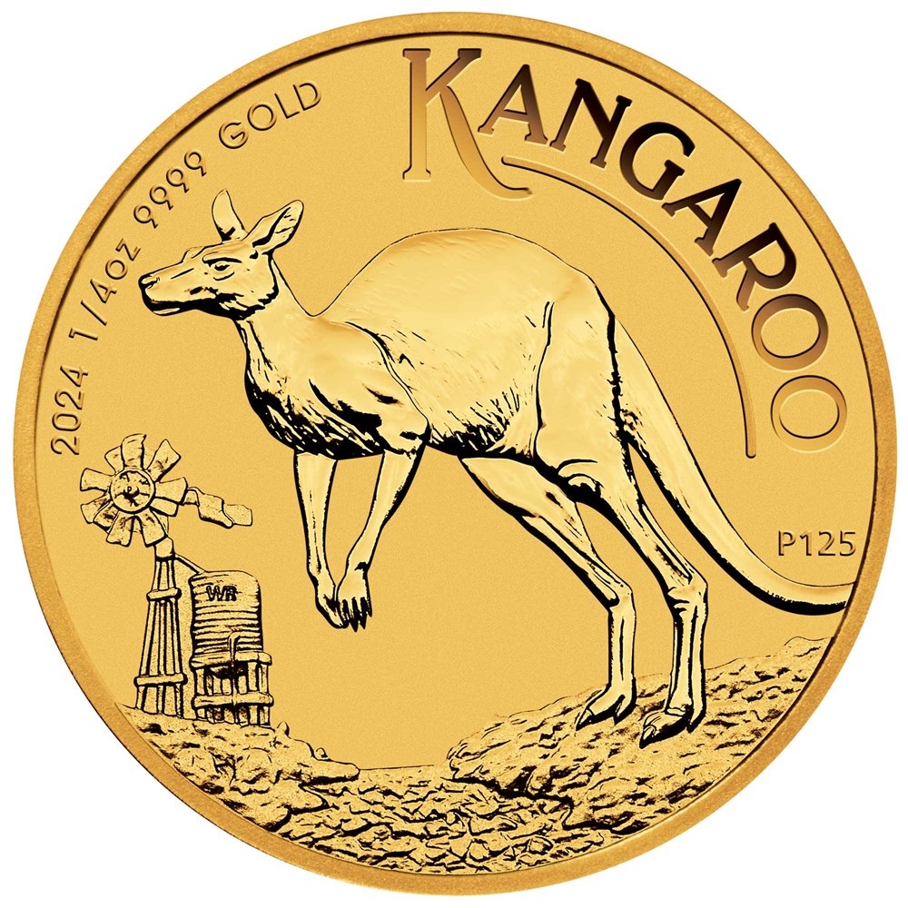 1/4 Unze Australian Kangaroo Goldmünze 2024