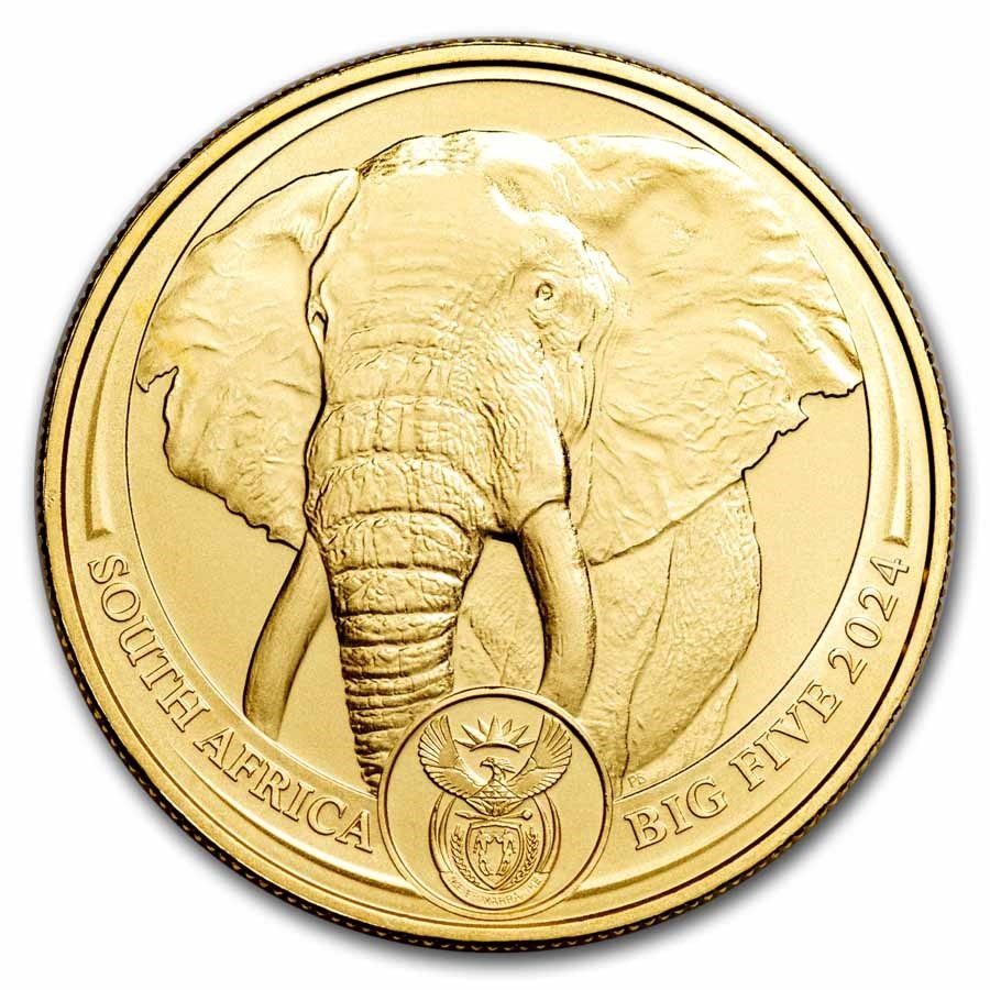 1 Unze Gold Big Five Elefant 2024