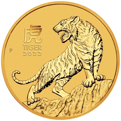 2 Unzen Gold Lunar III Tiger 2022