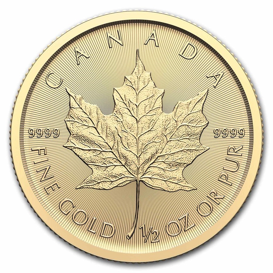 1/2 Unze Gold Canada Maple Leaf 2024