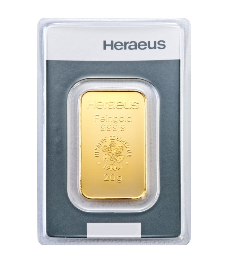 20g Goldbarren Kinebar Heraeus