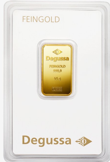 10g Goldbarren Degussa