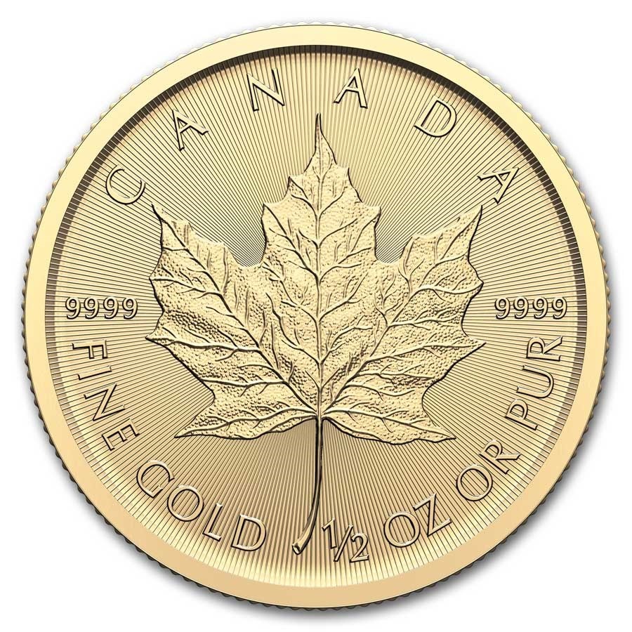 1/2 Unze Gold Canada Maple Leaf 2025