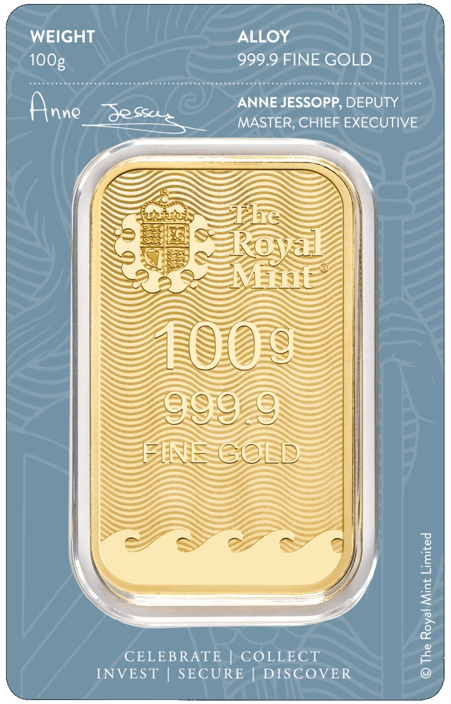 100g Goldbarren Britannia