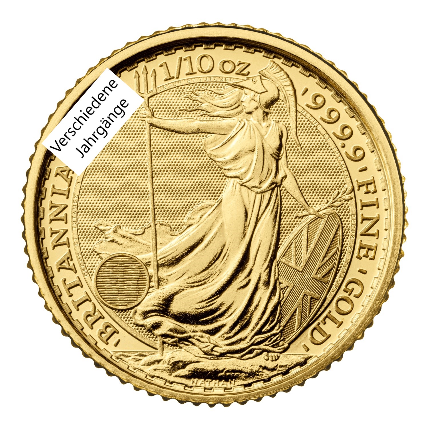 1/10 Unze Britannia Gold, verschiedene Jahrgänge