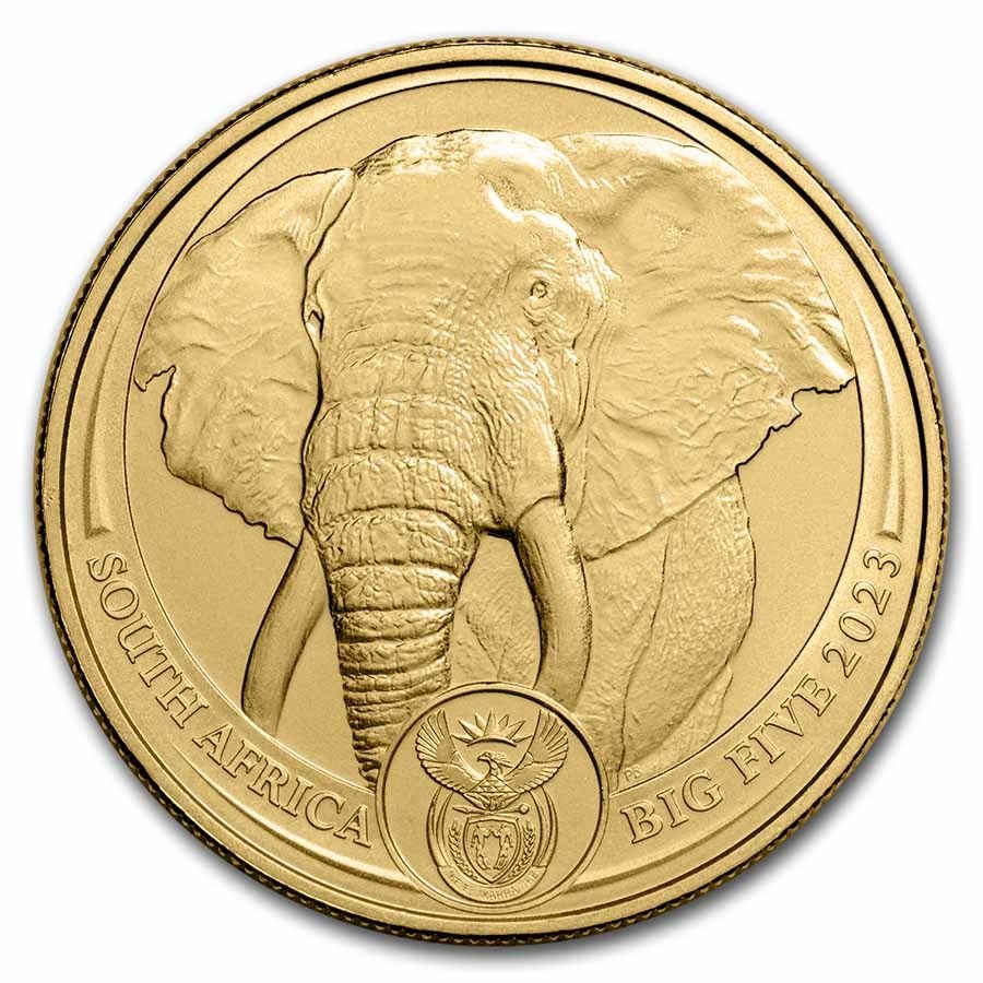 1 Unze Gold Big Five Elefant 2023