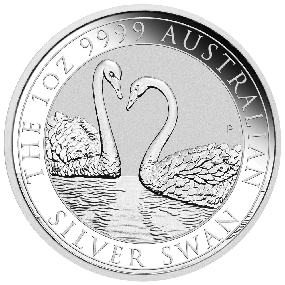 1 Unze Swan Silber, verschiedene Prägejahre