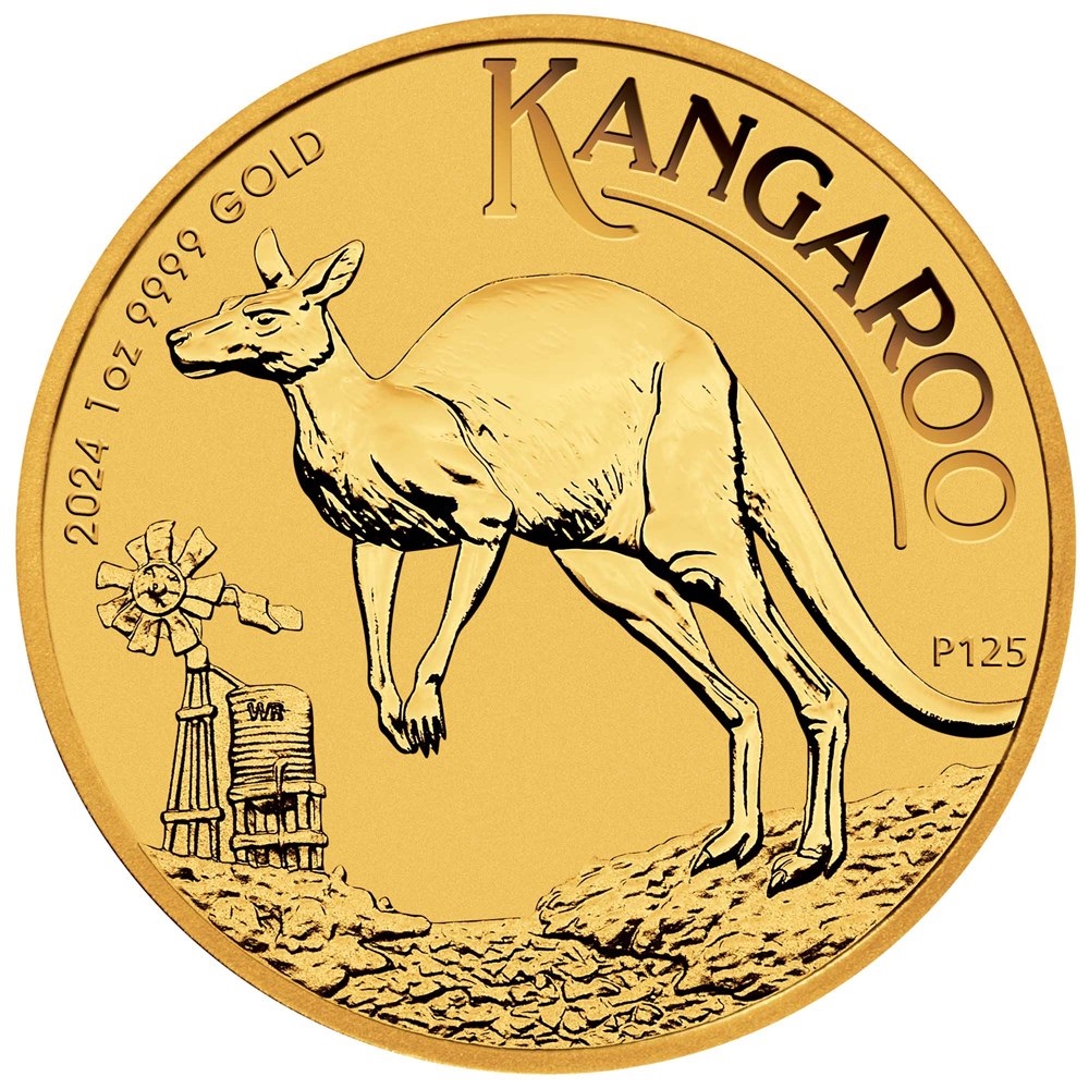 1 Unze Australian Kangaroo Goldmünze 2024