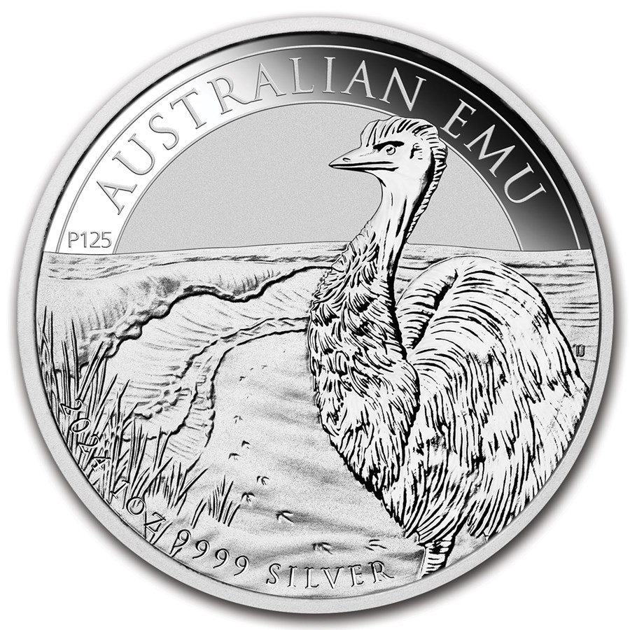 1 Unze Silber Australian Emu 2024