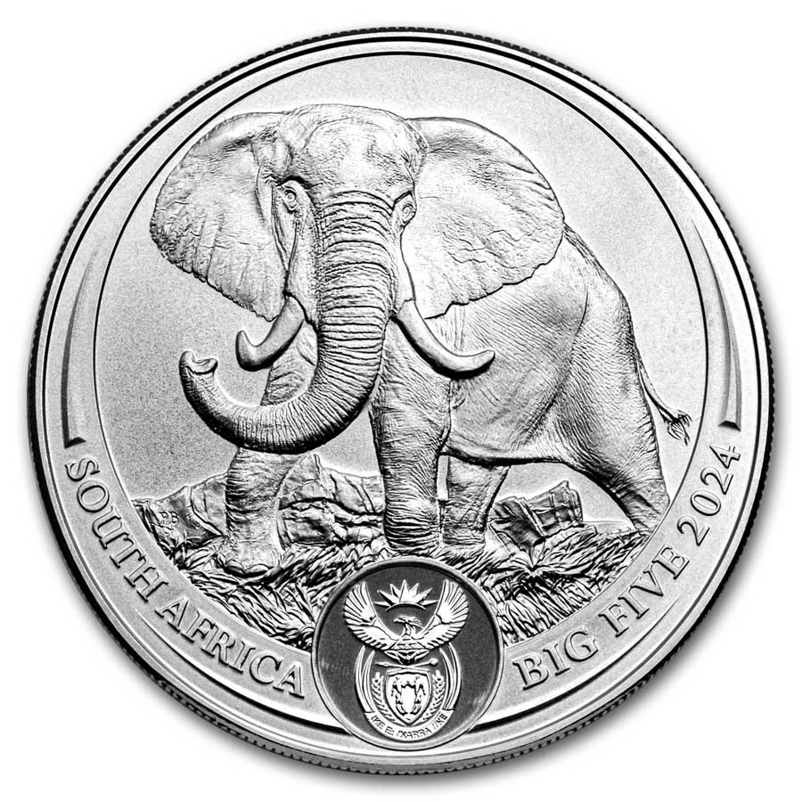 1 Unze Silber Big Five Elefant 2024