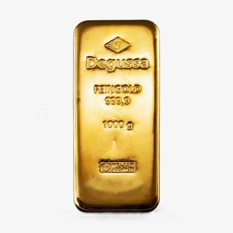 1000g Goldbarren Degussa