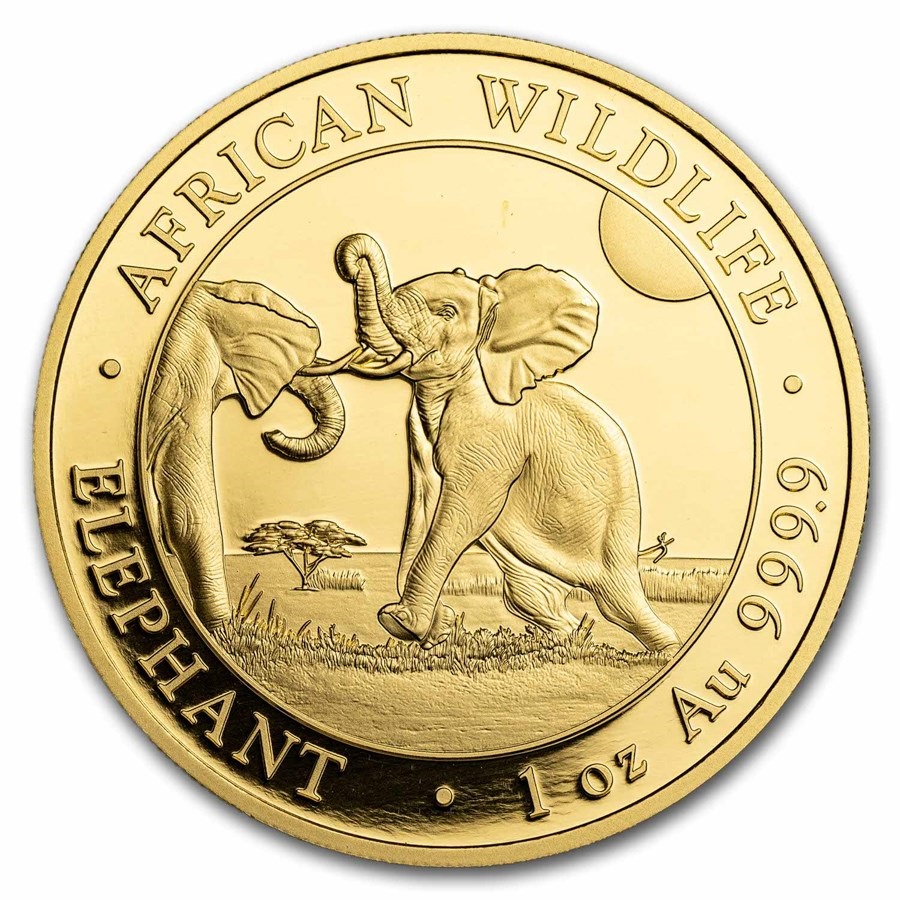 1 Unze Gold Somalia Elefant 2024