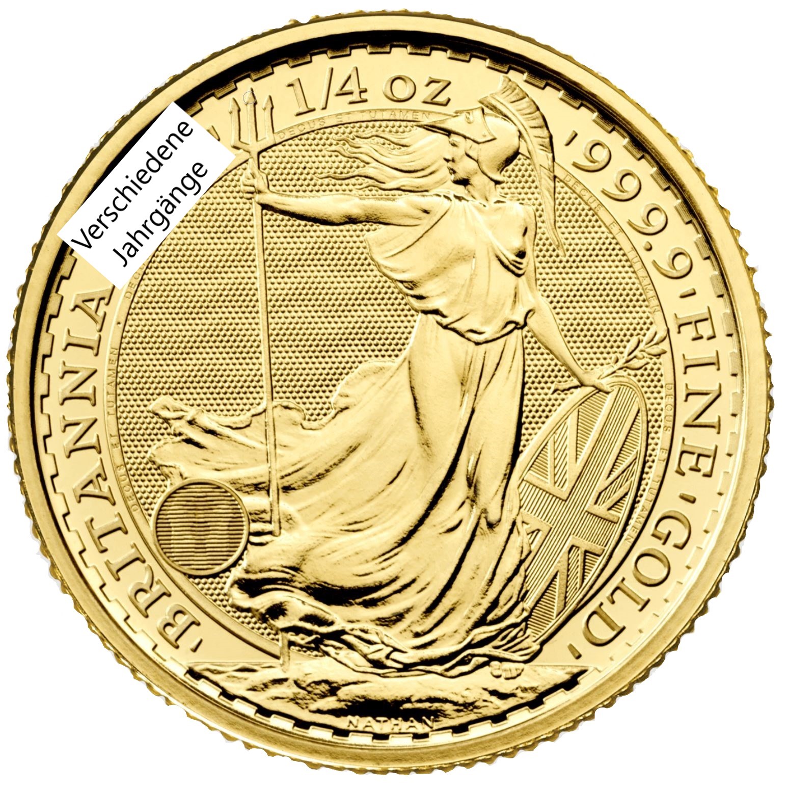 1/4 Unze Britannia Gold, verschiedene Jahrgänge