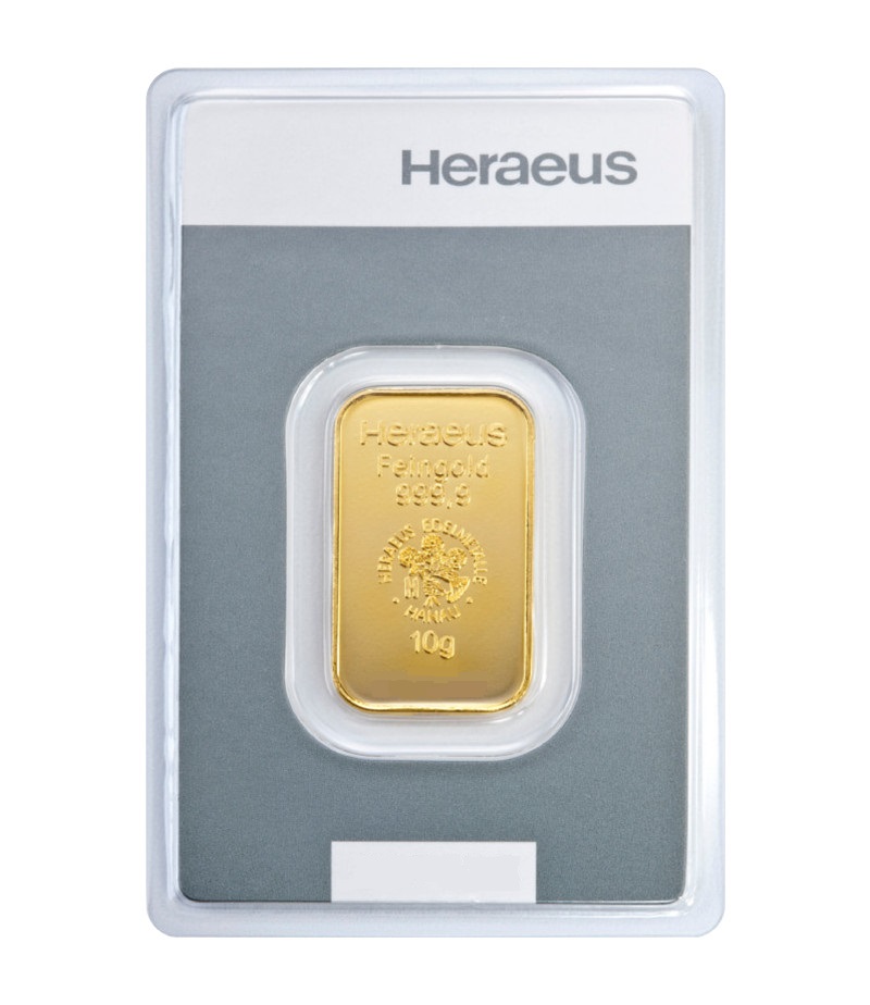 10g Goldbarren Kinebar Heraeus